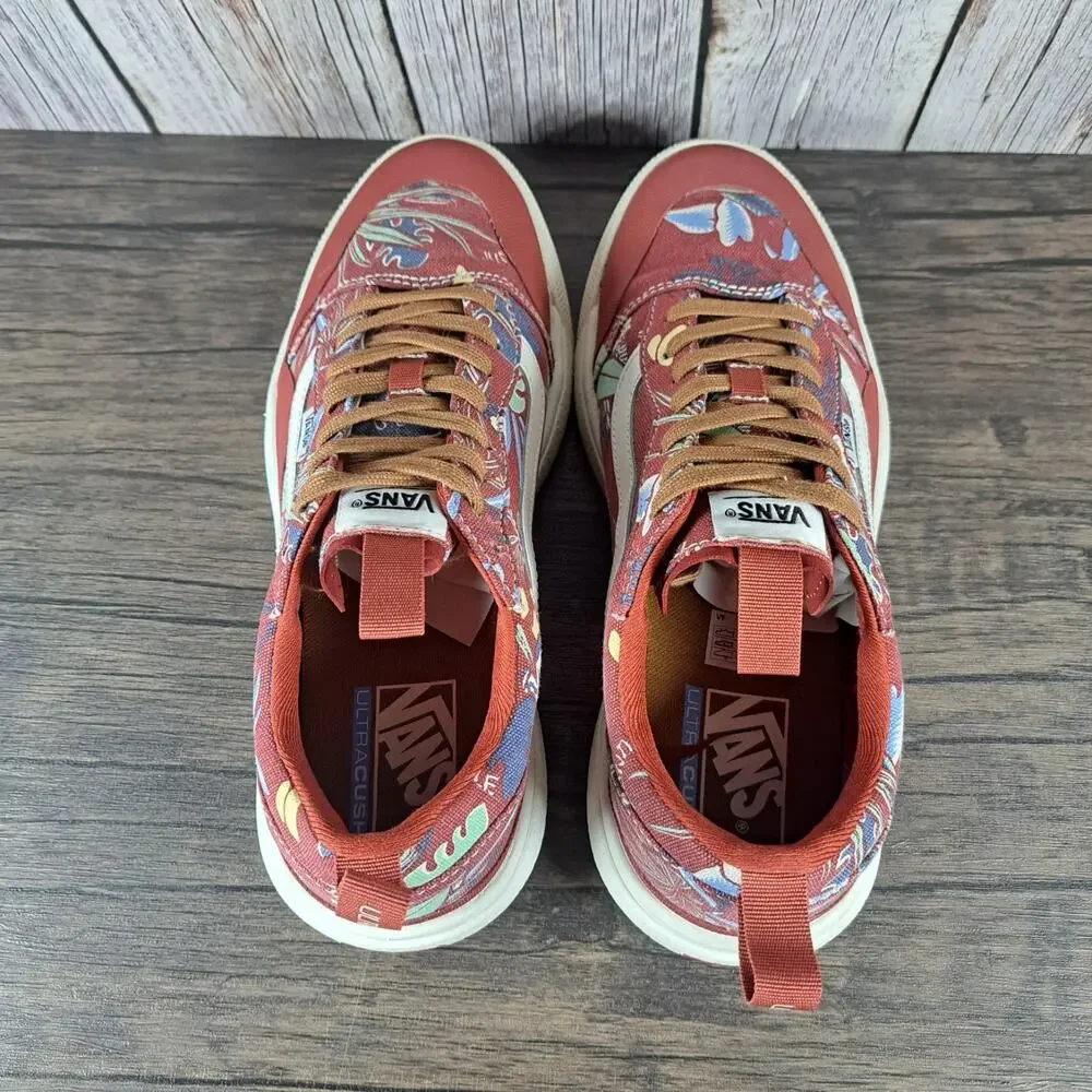 Vans Hawaiian Jungle Floral Ultrarange Exo SE Sneaker Men's Sz 8 Women's 9.5 Red - Picture 6 of 9